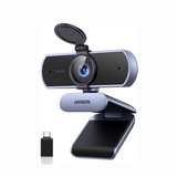 كاميرا ويب UGREEN بدقة 4K للكمبيوتر مع ميكروفون وغطاء خصوصية وزاوية تصوير 70° (CM831 – 65381)