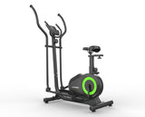 Black Bull 2-in-1 Elliptical Cross Trainer with Seat, 120KG Capacity - UMWB700