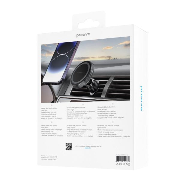 Proove Сar Holder Carbon Magnetic Air Outlet Car Mount Black