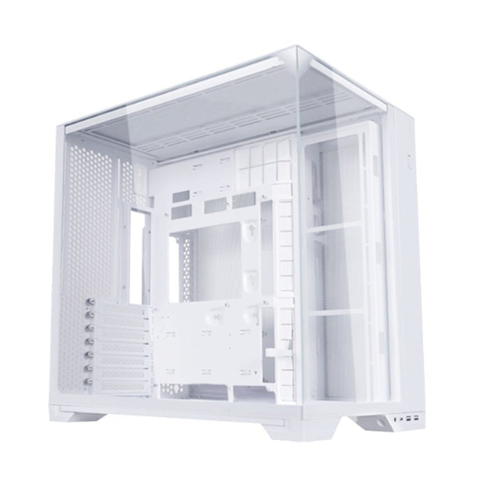 كيس Lian Li O11 Vision Compact ميد تاور أبيض بزجاج مقوى ودعم تبريد متقدم