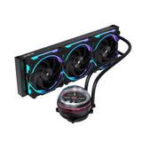 Alseye W360-L-B 360mm AIO Liquid Coolers, 320W TDP low noise ARGB pump with 2.1 inch screen - Black