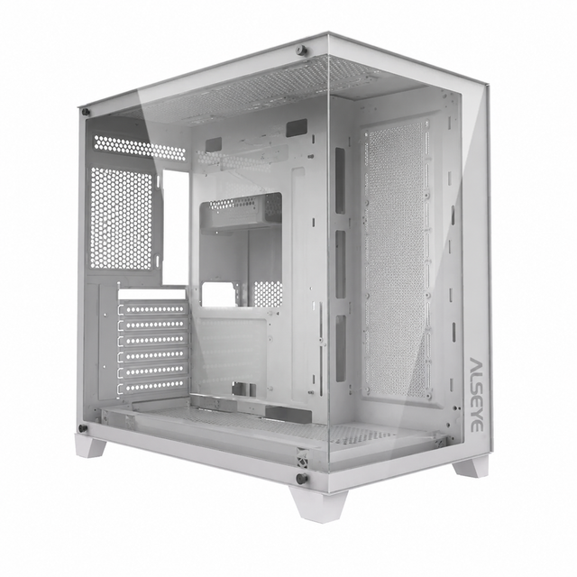 Alseye Paladin-W ATX Mid Tower Case without Fans, White – Level Up