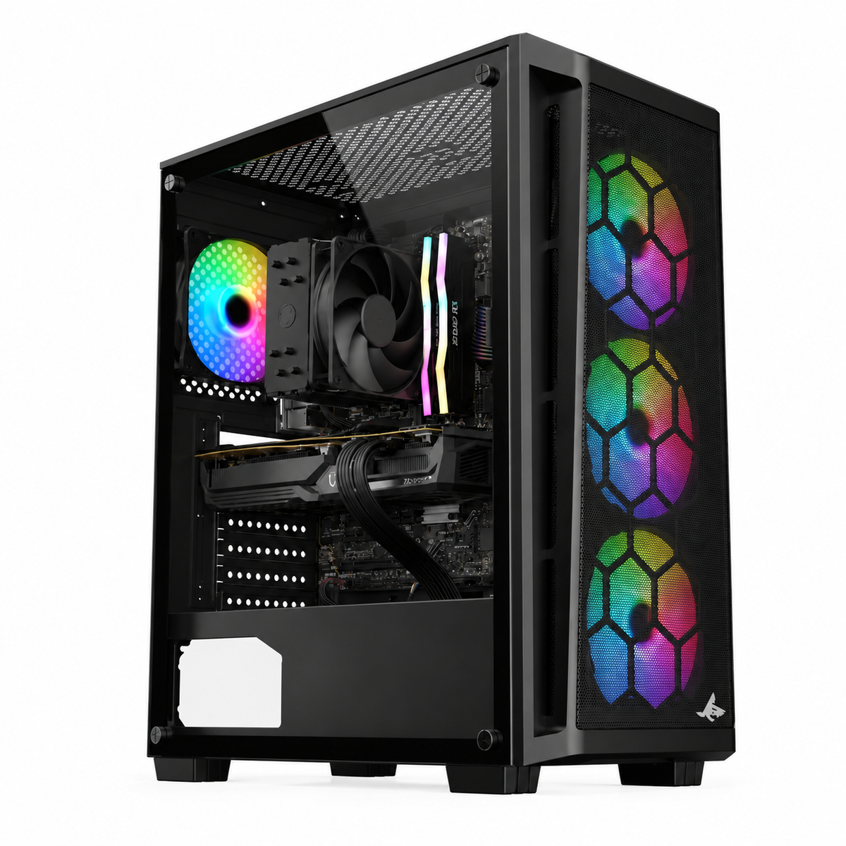 Custom Gaming PC Intel Core i5-12400F, Radeon RX 6600 XT 8GB, 16GB RAM DDR4, 1TB SSD, Windows 11 Pro