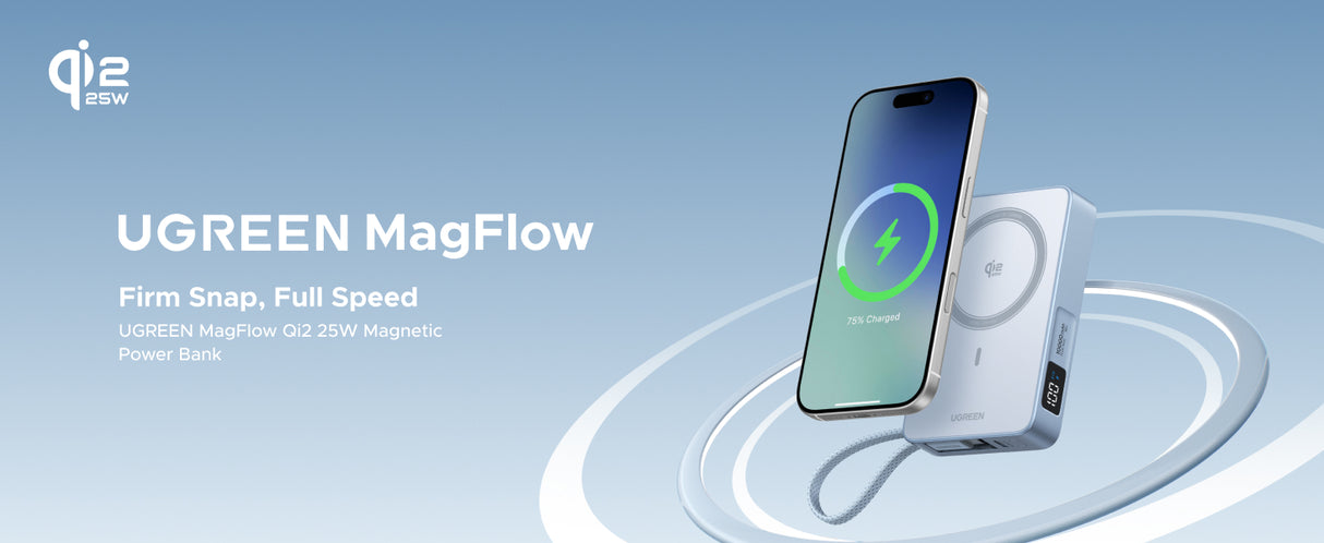UGREEN MagFlow Magnetic Power Bank 10000mAh 25W QI2 - PB773