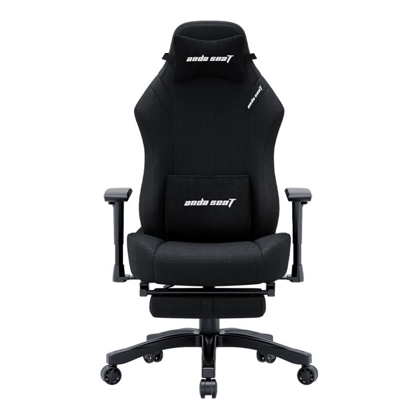 Andaseat Luna Series Gaming Chair with Footrest - Black FABRIC