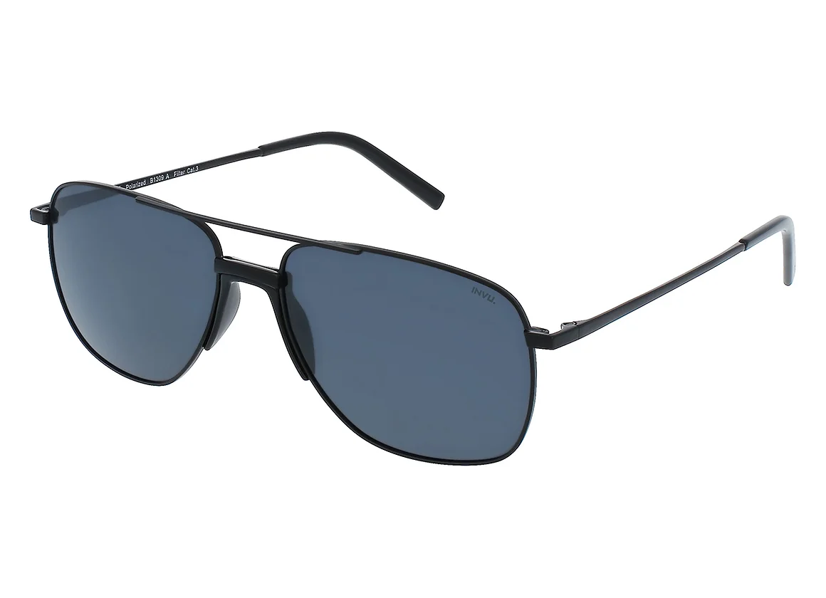 INVU   Men sunglass , Matt Black B1309A