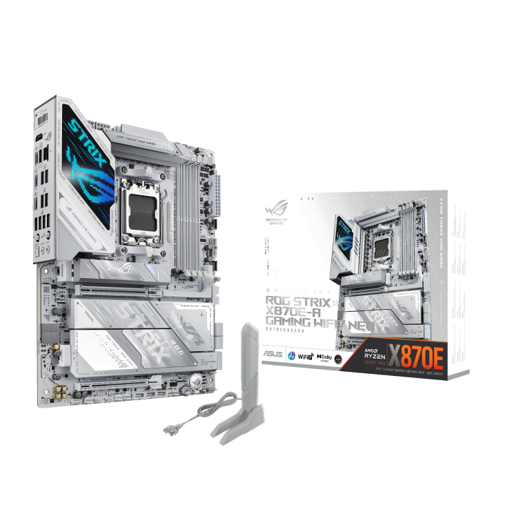 Asus Rog Strix X870E-A Wifi Neo Gaming DDR5 Motherboard - White