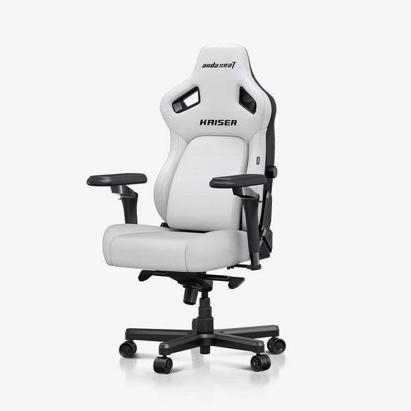 AndaSeat Kaiser 4 XL Premium PVC Leather Gaming Chair – White