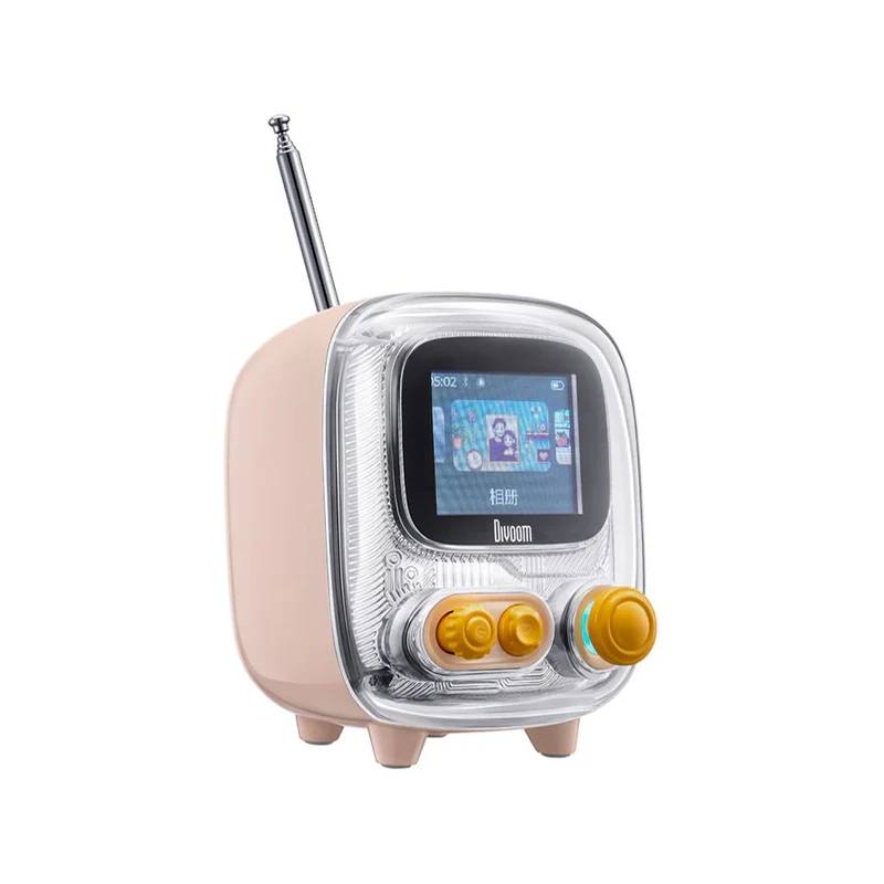 مكبر الصوت الصغير بلوتوث ديفووم تيفوو-2 مع ألبوم صور وكلمات الأغاني - ابيض