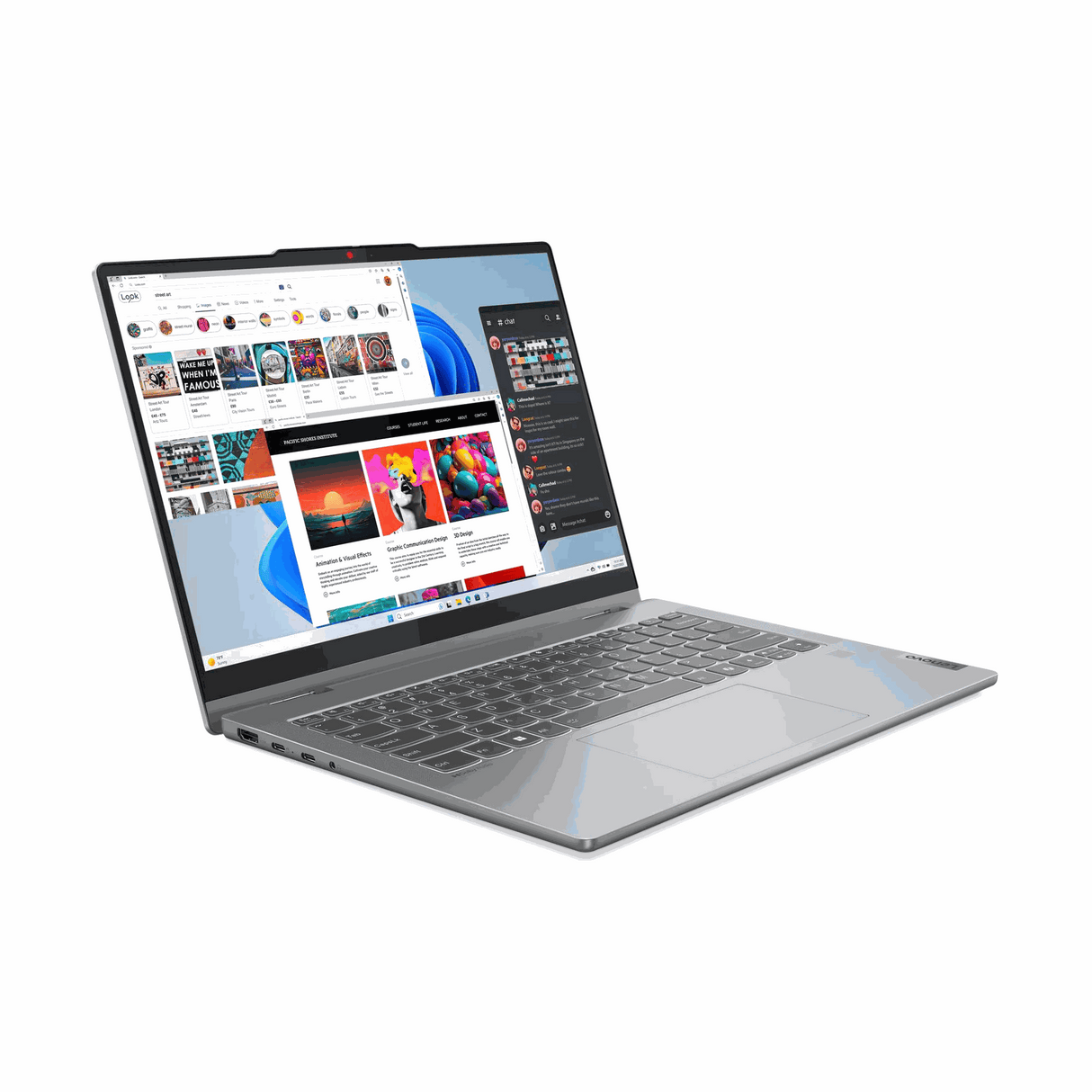 Lenovo IdeaPad 5 2-in-114IRH9/i7-13620H, 10C/14" WUXGA OLED Touch/16GB Soldered LPDDR5x-5200 Ram/512GB M.2 2242 SSD/Integrated Intel UHD Graphics/Win 11 Home/Luna Grey/Arb-Eng/1YW -Lenovo Digital Pen