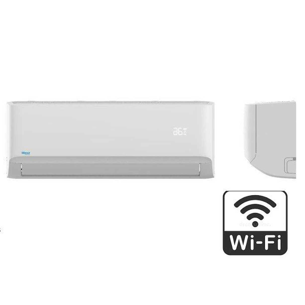 Wansa Gold Split AC, 10000 BTU, 1 Ton, Wi-Fi Connection, WSUC10CAXGS-24 - White