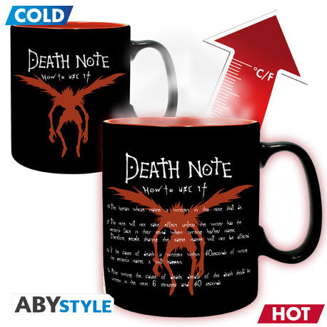 DEATH NOTE - Mug Heat Change - 460ml -  L & Light