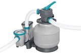 BESTWAY 9.56m x 4.88m x 1.32m Rectangular Pool Set (Pool, Sand Filter Pump (220-240V), Ladder, Cover, Polysphere, Pool Filtration Balls.)  561KJ (Installation Not Included)