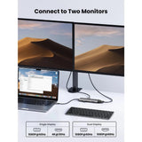 محطة إرساء UGREEN ‏11 في 1 بمنفذ USB-C مع HDMI ‏4K@60Hz، شحن 100 واط PD، إيثرنت جيجابت ‏(CM639 – 45520)