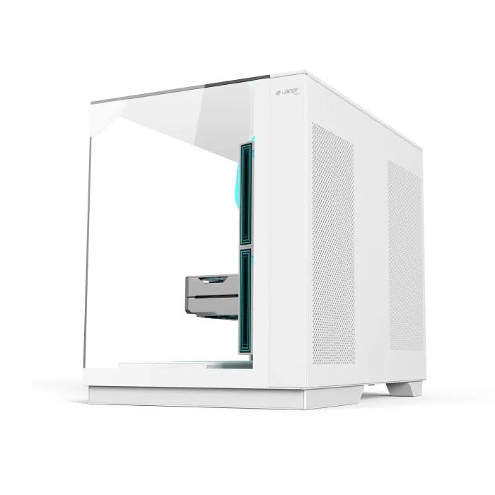 Acer V330W Computer Case ATX With 6 Pre installed 120mm ARGB fans - White
