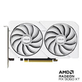 اسوس كارت شاشة ثنائية Radeon RX 9060 XT بسعة 16 جيجابايت GDDR6 للألعاب - أبيض