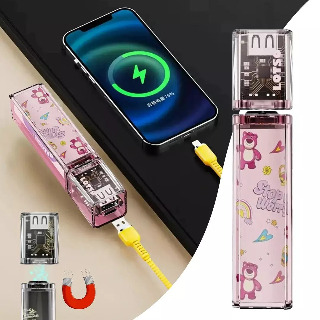 Disney QS-D01 Set Transparent magnetic power bank-5000 mAh