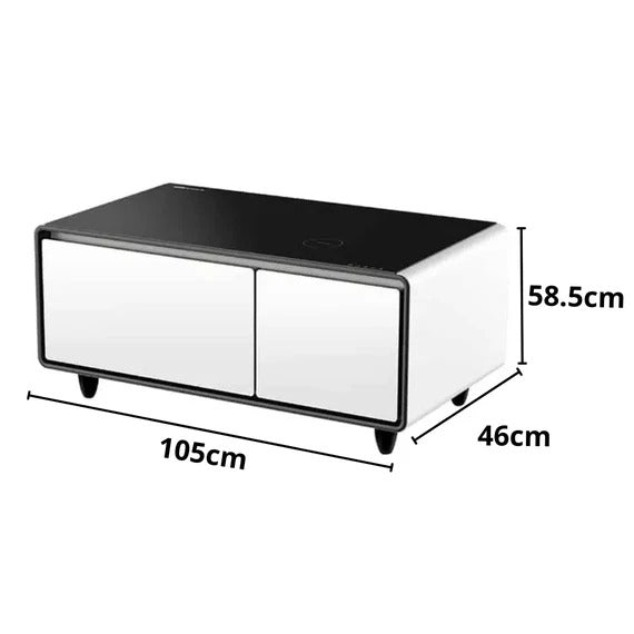 Gamax Smart Coffee Table with 90L Refrigerator (TB-90) , 2 USB