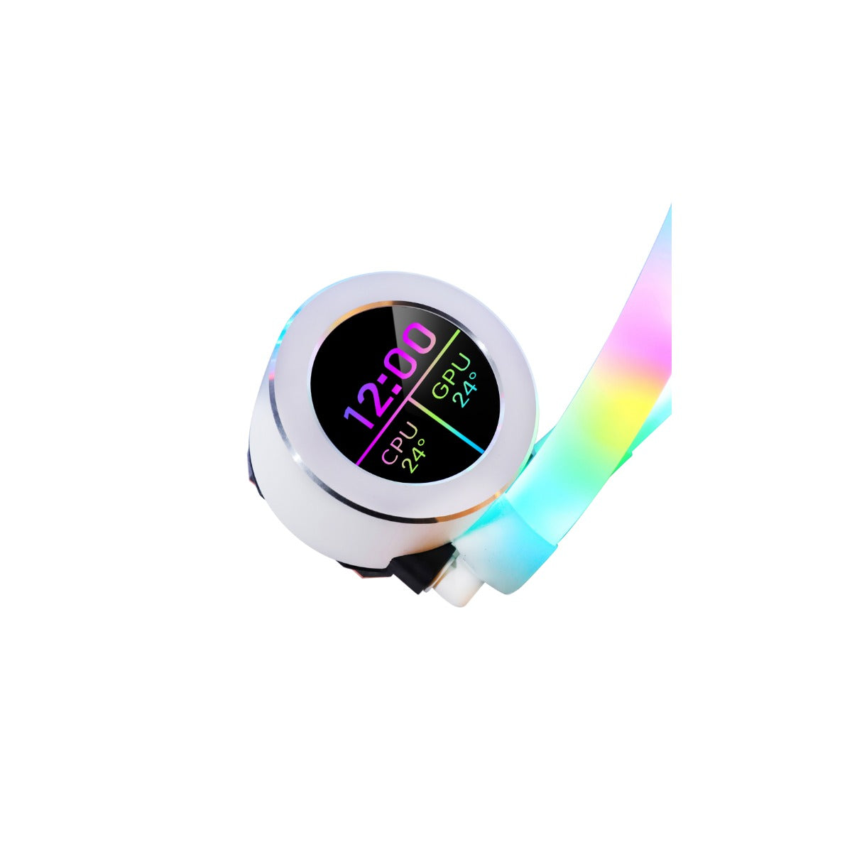 LC GAMEON Kraken N360 LCD Liquid CPU Cooler – 360mm – White