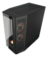 Cougar FV270 RGB Mid Tower Case, 4x Pre-installed Fans. Supports E-ATX Motherboard, 360mm Radiator, 420mm GPUs - Black