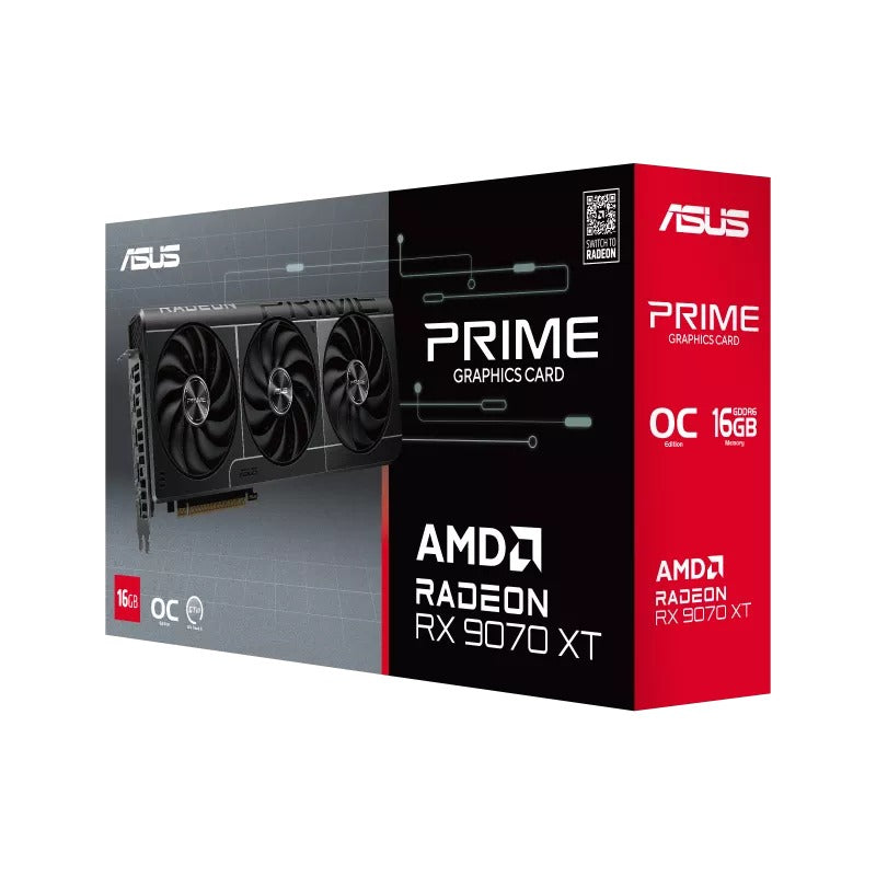 Asus AMD Radeon RX 9070 XT 16GB OC Prime Graphics Card