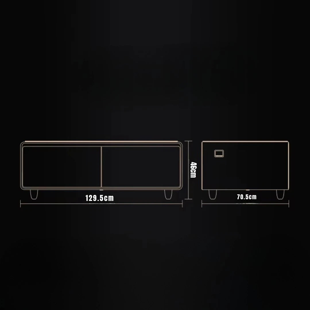 Gamax Smart Coffee Table with 135L Refrigerator (TB-135) , 2 USB