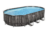BESTWAY 6.10M X 3.66M X 1.22M OVAL POOL SET (Contents:One Pool, Filter Pump(220-240V), Ladder,Cover, ChemConnect Dispenser, Compatible with Cartridge 58012(III)220-240V)  5611R (Installation Not Included)