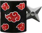 NARUTO SHIPPUDEN - Mug 3D handle - Shuriken Akatsuki x2