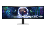 شاشة سامسونج أوديسي G9 G932 للألعاب، مقاس 49 بوصة، بتقنية OLED ودقة QHD مزدوجة (5120 × 1440)، ومعدل تحديث 240 هرتز، وزمن استجابة 0.03 مللي ثانية، وإمكانية تعديل الارتفاع مع الإمالة - فضي LS49DG932SMXUE