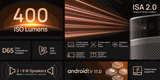 XGIMI MoGo 2 Pro-Bundle, Android TV portable cinema  Type-C charge, 1080P  400 ISO Lumens