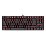 لوحة مفاتيح الألعاب الميكانيكية Redragon KUMARA K552 RGB-1 TKL السلكية بدون لوحة أرقام - أسود