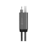 بازيك جو تشارج ألوكيبل، كابل شحن 4 في 1 من الألمنيوم بمدخل USB-A / USB-C ومخرج USB-C / لايتنينج، شحن سريع PD بطول 1 متر – أسود