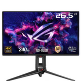شاشة ألعاب Asus ROG Swift OLED PG27UCDM مقاس 27 بوصة بدقة 4K QD-OLED، معدل تحديث 240 هرتز، وقت استجابة 0.03 مللي ثانية، HDMI 2.1، AMD FreeSync Premium Pro، متوافقة مع G-SYNC - أسود