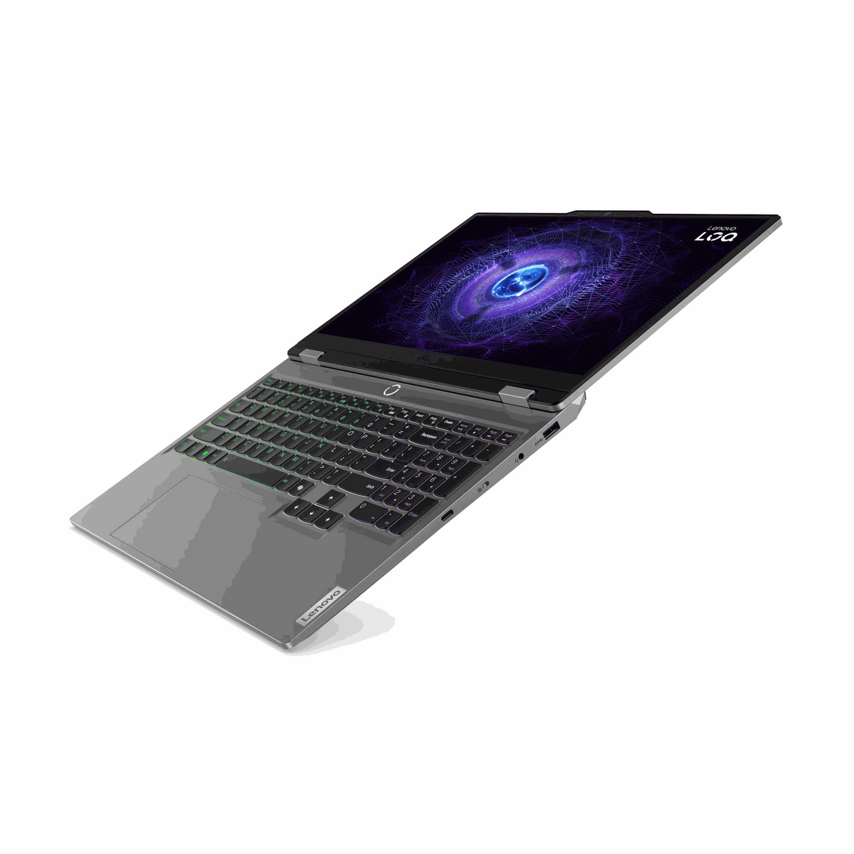 Lenovo LOQ 15IRX9 Gen 9 Intel Core i7-13650HX 14C/15.6" FHD /24GB (2x 12GB) DDR5 Ram /512GB M.2 PCIe NVMe SSD/ NVIDIA GeForce RTX 4050 6GB GDDR6 VGA/ DOS/ White Backlit, Arabic /Luna Grey/1YW