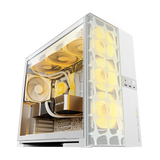 Geometric Future Model 5 Vent Mesh Mid Tower Case with 2503-140mm fan x5 - White