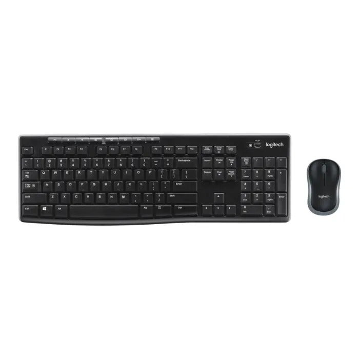 كيبورد وماوس Logitech MK270 اللاسلكيان مع مستقبل نانو وتخطيط عربي