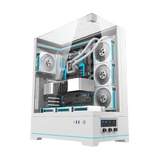 DarkFlash DY450L Pro 4 Digital Fans Case - White