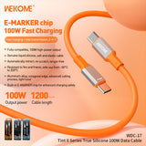 WEKOME WDC-17 Tint II Series True Silicone 100W Data Cable Type-C to Type-C