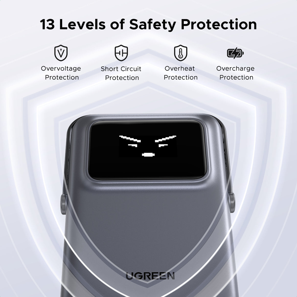 بنك الطاقة اللاسلكي المغناطيسي UGREEN بسعة 5000mAh – 18.5 واط ساعة