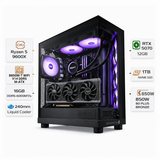 Custom Gaming PC Ryzen 5 9600X, RTX 5070 12GB, 16GB DDR5 6000, 1TB NVMe, Windows 11 Pro