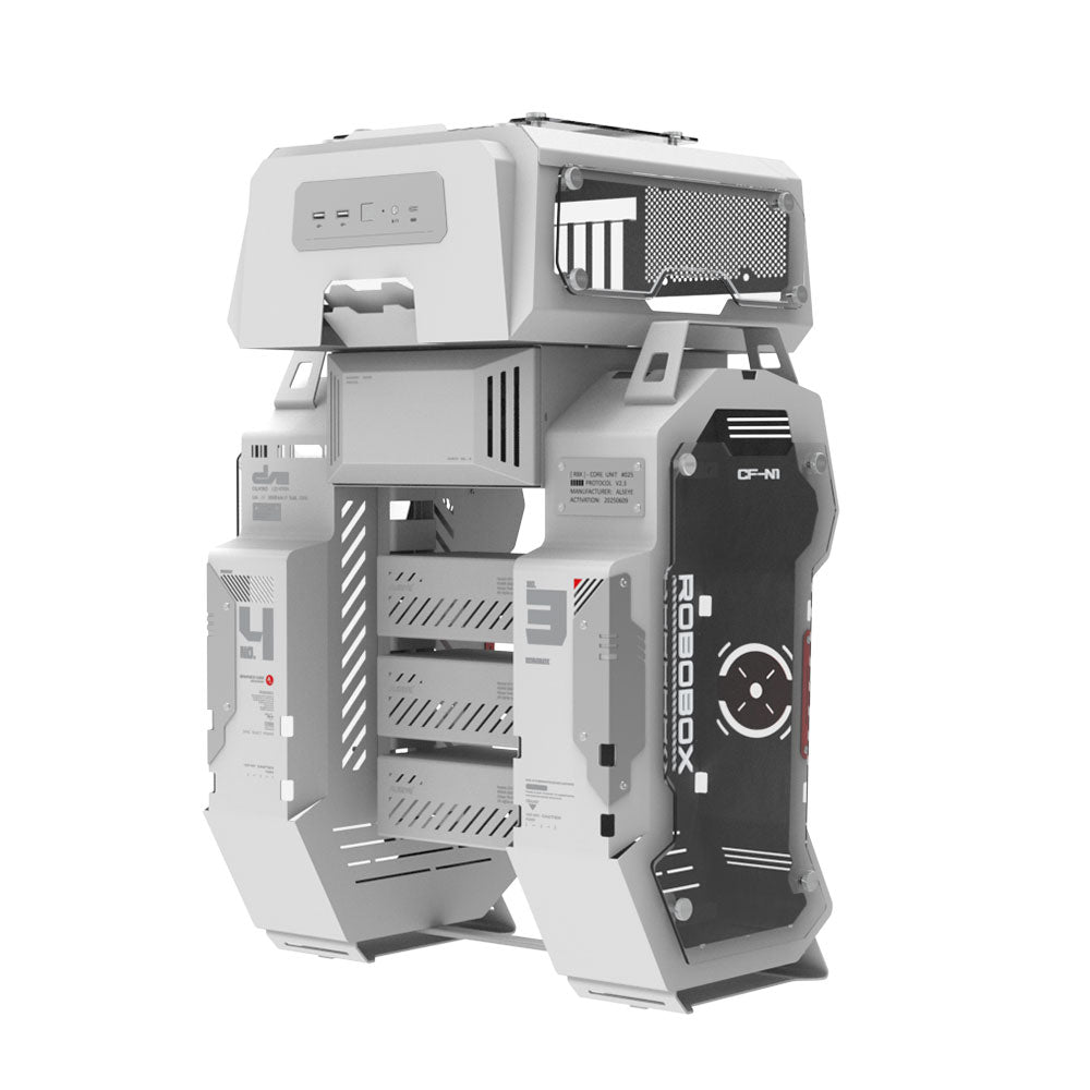 Alseye ROBOBOX Micro ATX / ITX Air Flow PC Case - White