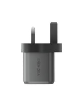 ENERGEA AMPCHARGE GAN20, 1C1A PD/QC3.0 WALL CHARGER,20W (UK) - GUNMETAL