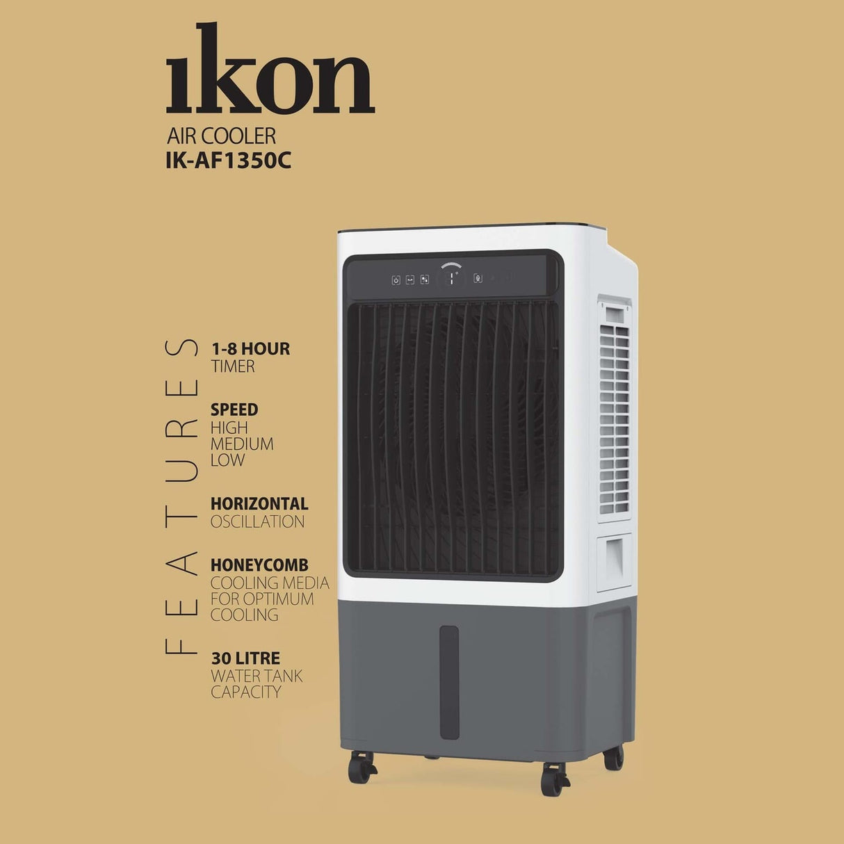 Wansa 30L Air Cooler, 120W – White
