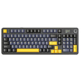ATTACK SHARK X98PRO 99 Keys Tri-Mode Gaming Keyboard with LED Color Display & Number Pad - Black Star Blueberry switch (Arabic)