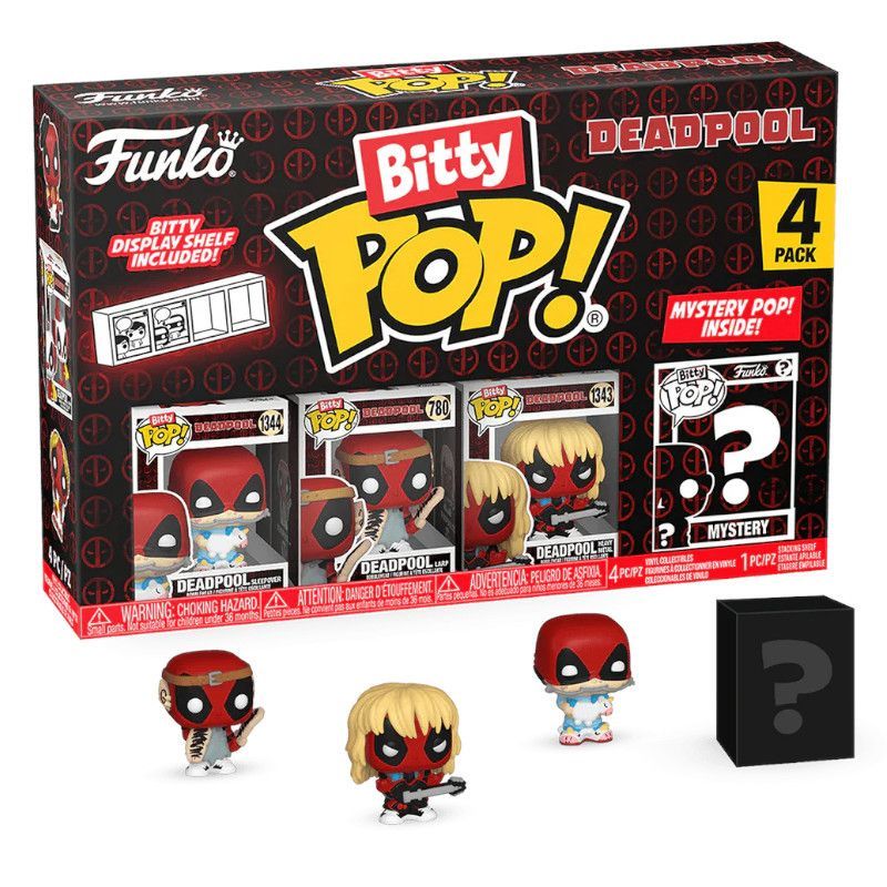 Bitty Pop! Marvel: Deadpool - Sleepover 4PK