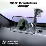 Promate MagChill-GA 15W ActiveCool Cradleless Qi2 Certified Wireless Smartphone Charger Mount