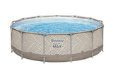 BESTWAY 3.96M X 1.07M POOL SET (Pool, Filter Pump (220-240V), Ladder, Cover, Canopy, Compatible with Cartridge 58094(II)220-240V) 561FY (Installation Not Included)