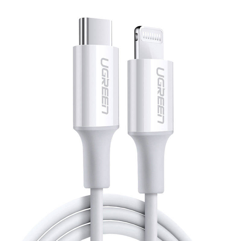 UGREEN USB-C to Lightning Cable M/M Nickel Plating ABS Shell 1.5m (White) US171 60W