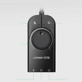 UGREEN USB External Stereo Sound Adapter 15cm - Black
