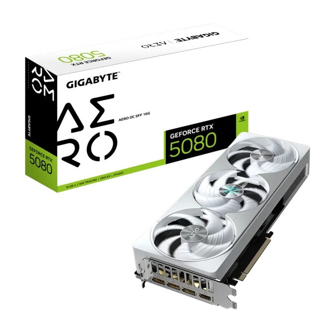جيجابايت  كرت شاشة للألعاب GeForce RTX 5080 AERO OC SFF بسعة 16 جيجابايت